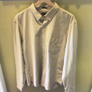 Men's Cream Button-Down Shirt
